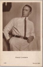 Vintage VIGGO LARSEN Real Photo RPPC Postcard Danish Movie Actor c1940s Unused picture