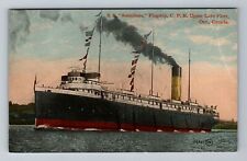 SS Assiniboia Flagship, CPR, Ships, Transportation, Vintage Postcard picture