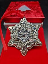 2001 Wallace Grande Baroque Sterling Snowflake Ornament  picture