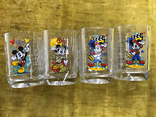 4 McDonalds 2000 Walt Disney World Celebration Glass Cups Pristine Condition picture