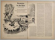 1947 Magazine Pictures Hunters & Brown Bears Illustrated by C.E. Monroe Jr picture