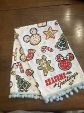 Disney Parks Mickey Gingerbread Season Greetings Christmas Kitchen Towel picture