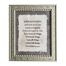 Johnny Johnson 1 Corinthians 13 “Love Is Patient” Large Framed Bible Verse 25” picture
