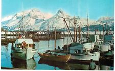 Valdez AK Small Boat Harbor Sports Commercial 1950s Chrome MINT  picture