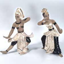 Rare Leftons China and Rhinestone Balinese Dancers Figurines Japan Kwi0293 picture