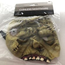 Midnight Creatures Chinless Nightmare scary ugly Halloween mask rubber NIP adult picture