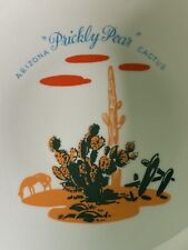 BLAKELY OIL Arizona “Prickly Pear” CACTUS 9” Serving Bowl MCM Vtg picture