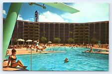 1967  Las Vegas Nevada NV Frontier Hotel Defunct Pool Advertising Postcard C26 picture