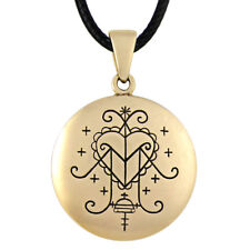 Bronze Ezili Freda Voodoo Veve Pendant Vodoun Lwa Talisman Necklace Amulet picture