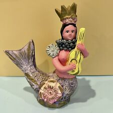 Gorgeous Vintage Kitsch Ceramic Mermaid Figure Figurine Tiki Retro Nautical picture