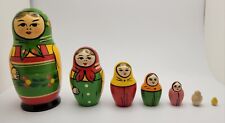Vintage Zagorsk Matryoshka Russian Nesting Dolls Set 7 Pc. / 7 Piece - Handmade  picture
