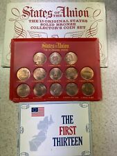 1969 Shell Oil States of the Union 13 Original States Solid Bronze Coin Set picture