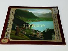 Glass Magic Lantern Slide MDB SWITZERLAND GATHERING HAY FROM THE MAY MEADOWS picture