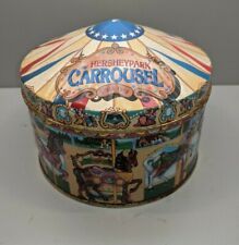 1996 Hershey's Hometown Series Canister #13 Hershey Park Horse Carousel Tin USA picture