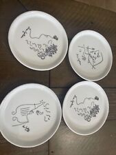Jean Cocteau Collector Small  Plates Set - Limoges France 3.85” picture