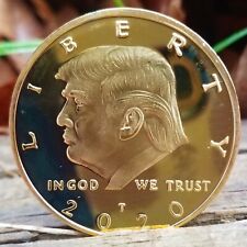 Trump 2020 Gold Plated Challenge Coin 45th President of the United States picture