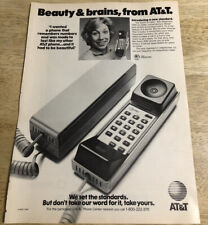 1984 AT&T Telephone with its sleek contemporary design - Vintage Magazine Ad picture