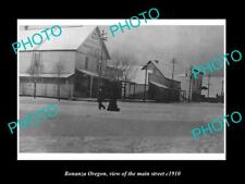 OLD LARGE HISTORIC PHOTO OF BONANZA OREGON VIEW OF THE MAIN STREET c1910 picture