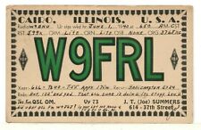 1940 QSL: W9FRL – J.T. (Joe) Summers – Cairo, Illinois picture