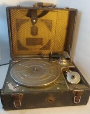 Vintage Antique Harmony Portable No. 2 Suitcase Wind Up Phonograph Record Player picture