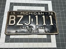 1979 Michigan License Plate #BZJ-111 picture