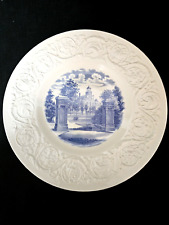 Beautiful Wedgwood Randolph Macon Woman's College Blue Plate 'The Gate' 10-1/2