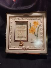 Lenox China Treasures March Birthstone Photo Frame with Aquamarine  picture