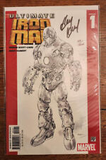 Ultimate Iron Man #1 Sketched Variant Signed by Andy Kubert Marvel 2005 COA- NM picture