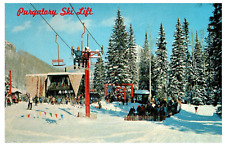 DURANGO, CO Colorado ~ PURGATORY SKI LIFT  La Plata County Advertising Postcard picture