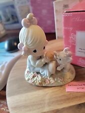 Precious Moments 117797 “Im Gonna Stick With You Figurine” 2004 Girl & Puppy picture