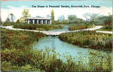 Tea House in Perennial Garden, Humboldt Park, Chicago, Illinois Postcard picture