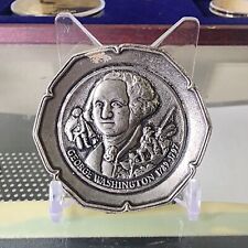 VINTAGE GEORGE WASHINGTON MINIATURE HISTORIC COLLECTION METAL PLATE / BOWL NICE picture