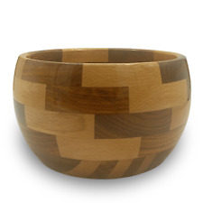 Handmade very Beautiful Wooden Bowl Decorative Bowl Mango wood  Brick Pattern picture