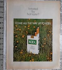 1970 Kool Vintage Print Ad Cigarettes Menthol Filter Kings Pack Field Wildflower picture