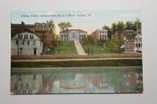 Galena Illinois Public Library From Bank Of River IL  picture