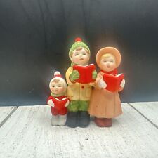 Vintage 1986 Lefton Colonial Village Carolers Mark Nicky Carrie 05828 Christmas picture