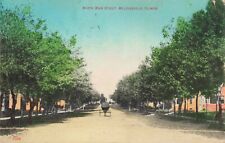 North Main Street Milledgeville Illinois IL Horse and Buggy 1909 Postcard picture