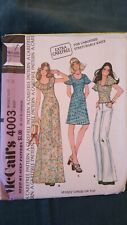 Vintage McCalls Dress Or Top Pattern 4003 Bust 34 picture