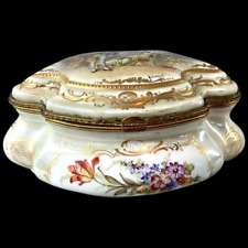 Late 19th Century French Louis XVI Sevres Porcelain Box: Stunning Coloration picture