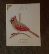 HALLMARK 2010 BEAUTY OF BIRDS LADY CARDINAL SPECIAL PREMIERE NRFB BRAND NEW picture