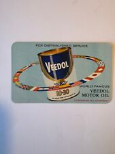 VEEDOL MOTOR OIL - Tidewater Oil Company / Gas & Oil 1962 Pocket Calendar picture