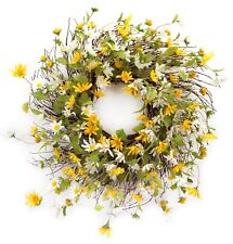 Melrose Mixed Daisy Floral Wreath 24