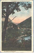 VTG 1919 Postcard Mt. Tammany and Mt. Minsi, Delaware Water Gap, PA picture