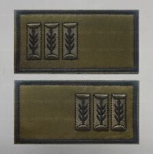Pair Israeli Army IDF Zahal tactical rank Uniform Patches Officer Captain Seren picture
