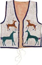 Native American Horse Design Handmade Beaded Vest Front Powwow Regalia XNV501 picture