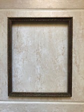 VTG 1930s-50s Wood Gold Picture Frame with Color Inset;  Holds 8