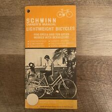 Original Vintage SCHWINN 1970’s 5 and 10 Speed Owners Manual EUC picture