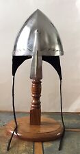 Viking/Norman Nasal 18 Gauge Steel Warrior Helm with Arming Cap And Stand picture