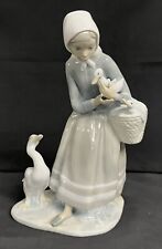 LLADRO Shepherdess With Ducks #4568 Made in Spain picture
