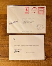 Piero Ferrari Thank You Letter to Harold Angel | May '91 | Original w/ envelope picture